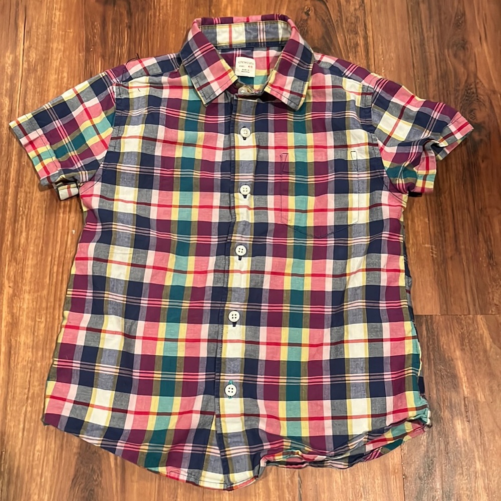 Crewcuts Short Sleeve Button Down Top